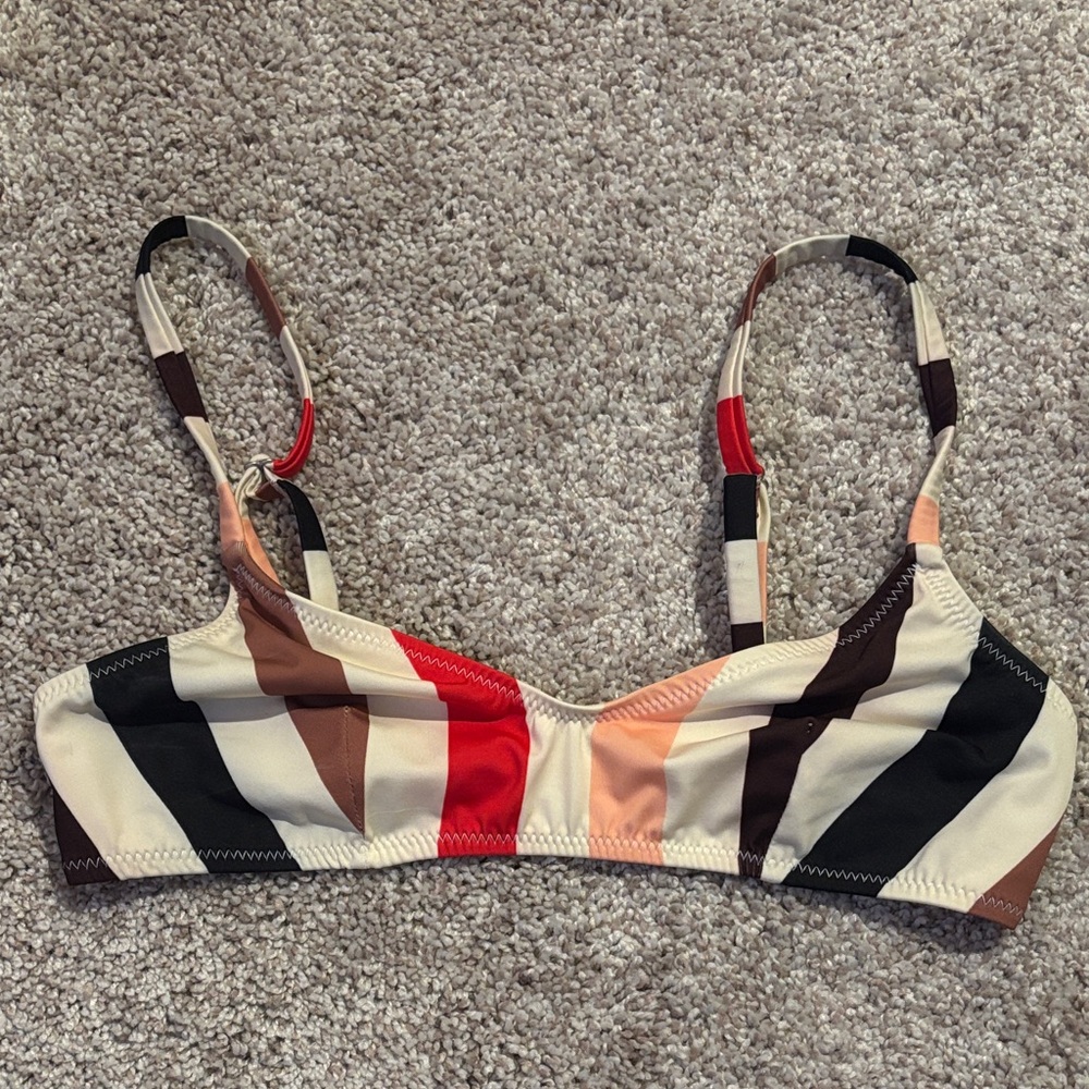 SOLID & STRIPED Multicolor Bikini Top